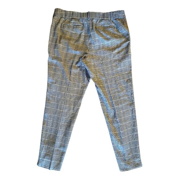 Talbots Grey Blue Plaid Hampshire Ankle Trouser Pants Plussize 14 - Picture 8 of 14